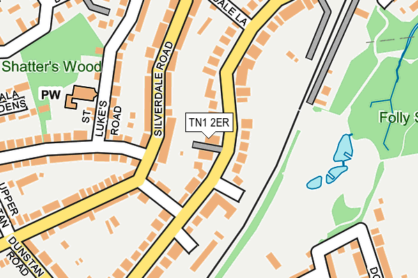 TN1 2ER map - OS OpenMap – Local (Ordnance Survey)