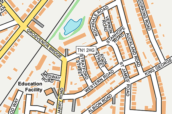 TN1 2HG map - OS OpenMap – Local (Ordnance Survey)