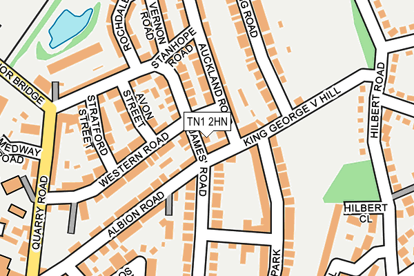 TN1 2HN map - OS OpenMap – Local (Ordnance Survey)