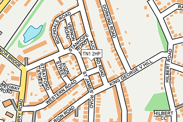 TN1 2HP map - OS OpenMap – Local (Ordnance Survey)