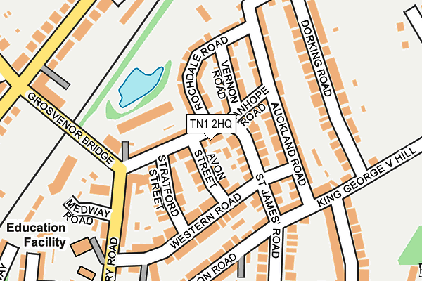 TN1 2HQ map - OS OpenMap – Local (Ordnance Survey)