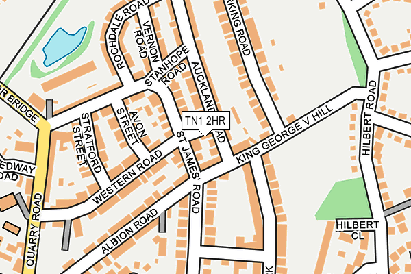 TN1 2HR map - OS OpenMap – Local (Ordnance Survey)