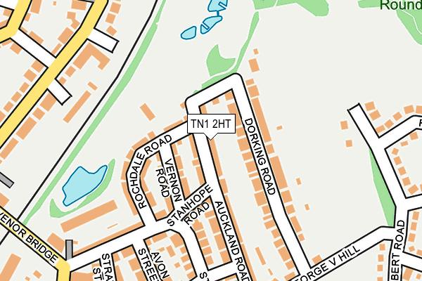 TN1 2HT map - OS OpenMap – Local (Ordnance Survey)
