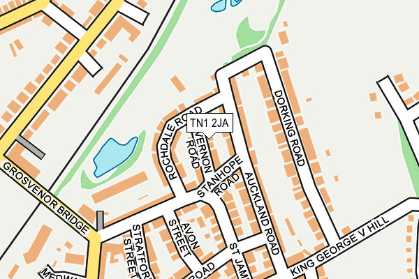 TN1 2JA map - OS OpenMap – Local (Ordnance Survey)
