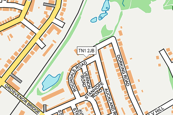 TN1 2JB map - OS OpenMap – Local (Ordnance Survey)