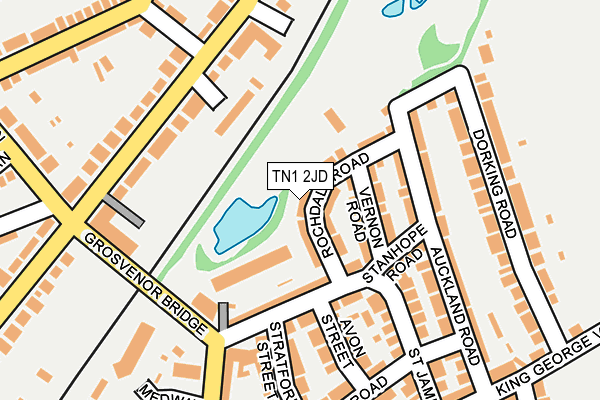 TN1 2JD map - OS OpenMap – Local (Ordnance Survey)