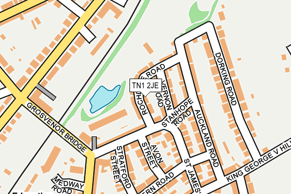 TN1 2JE map - OS OpenMap – Local (Ordnance Survey)