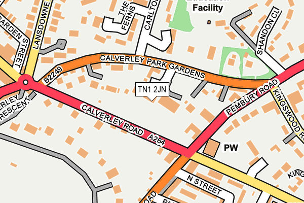 TN1 2JN map - OS OpenMap – Local (Ordnance Survey)