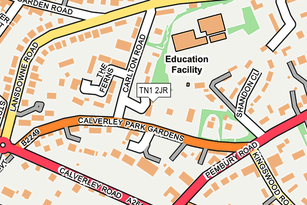 TN1 2JR map - OS OpenMap – Local (Ordnance Survey)