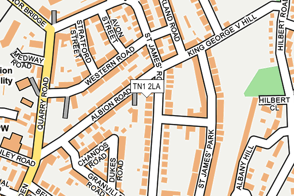 TN1 2LA map - OS OpenMap – Local (Ordnance Survey)