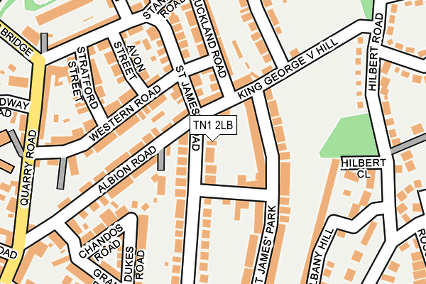 TN1 2LB map - OS OpenMap – Local (Ordnance Survey)