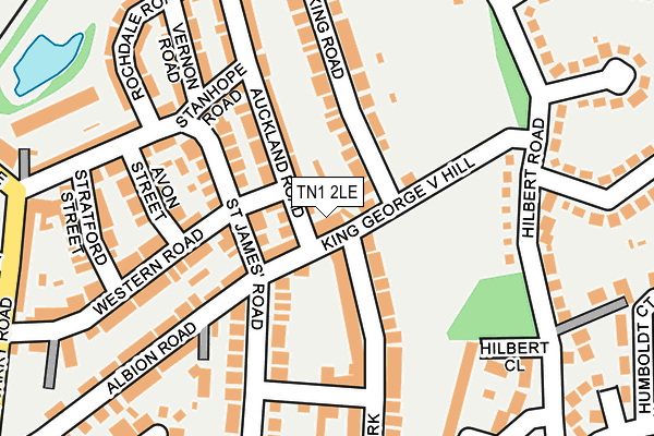 TN1 2LE map - OS OpenMap – Local (Ordnance Survey)