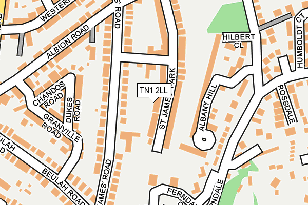 TN1 2LL map - OS OpenMap – Local (Ordnance Survey)