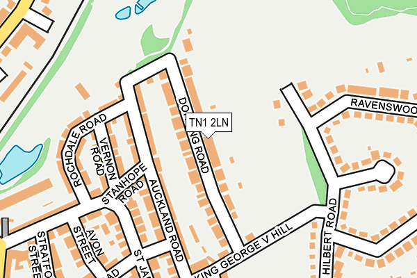 TN1 2LN map - OS OpenMap – Local (Ordnance Survey)