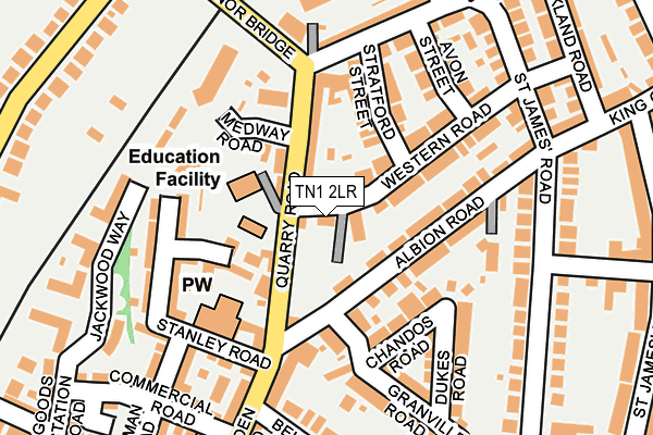 TN1 2LR map - OS OpenMap – Local (Ordnance Survey)