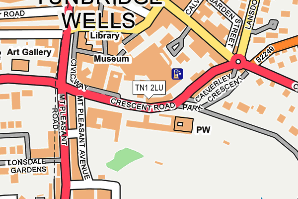 TN1 2LU map - OS OpenMap – Local (Ordnance Survey)