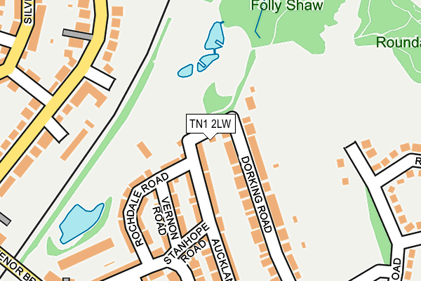 TN1 2LW map - OS OpenMap – Local (Ordnance Survey)