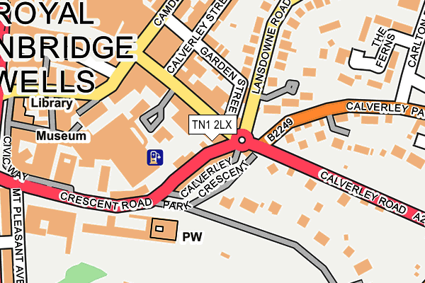 TN1 2LX map - OS OpenMap – Local (Ordnance Survey)