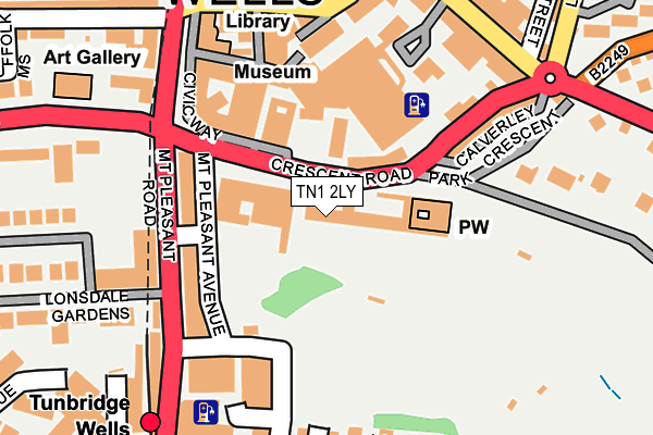 TN1 2LY map - OS OpenMap – Local (Ordnance Survey)