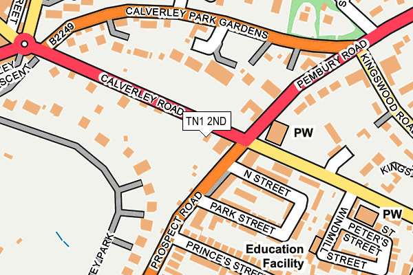 TN1 2ND map - OS OpenMap – Local (Ordnance Survey)