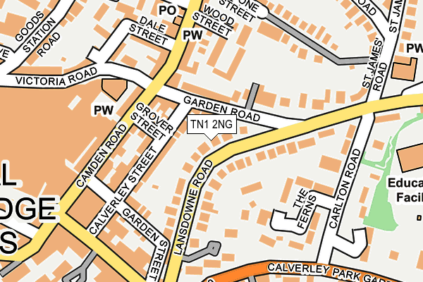 TN1 2NG map - OS OpenMap – Local (Ordnance Survey)