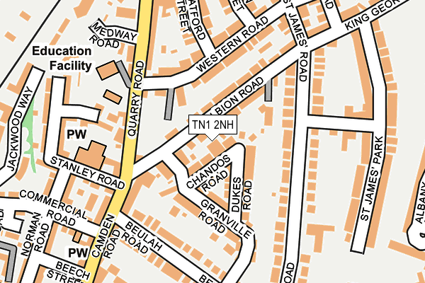 TN1 2NH map - OS OpenMap – Local (Ordnance Survey)