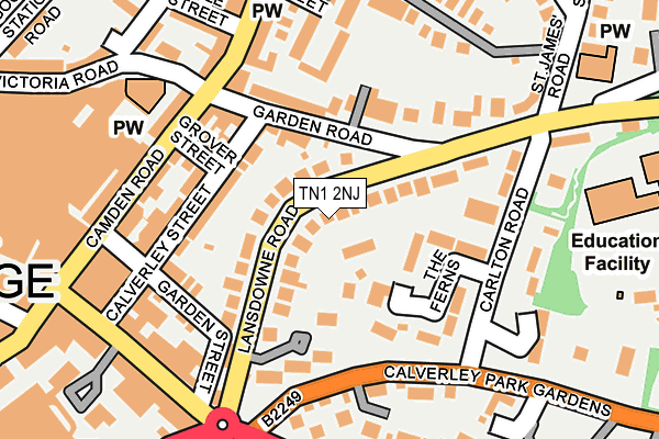 TN1 2NJ map - OS OpenMap – Local (Ordnance Survey)