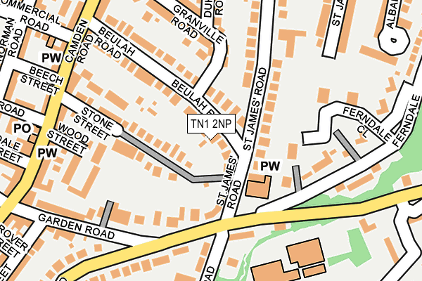 TN1 2NP map - OS OpenMap – Local (Ordnance Survey)