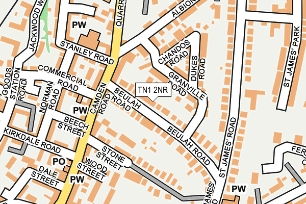 TN1 2NR map - OS OpenMap – Local (Ordnance Survey)