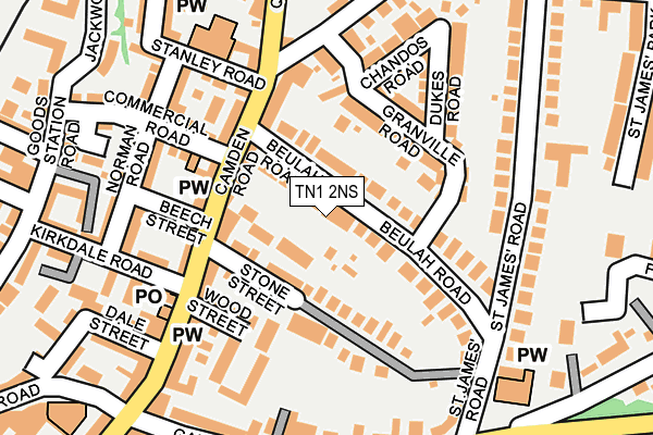 TN1 2NS map - OS OpenMap – Local (Ordnance Survey)