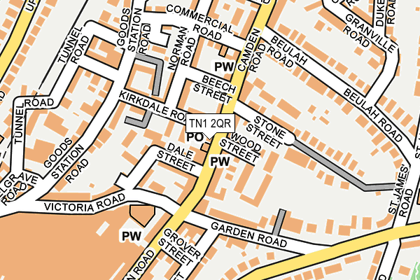 TN1 2QR map - OS OpenMap – Local (Ordnance Survey)