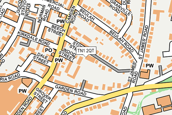 TN1 2QT map - OS OpenMap – Local (Ordnance Survey)