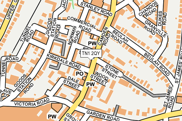 TN1 2QY map - OS OpenMap – Local (Ordnance Survey)