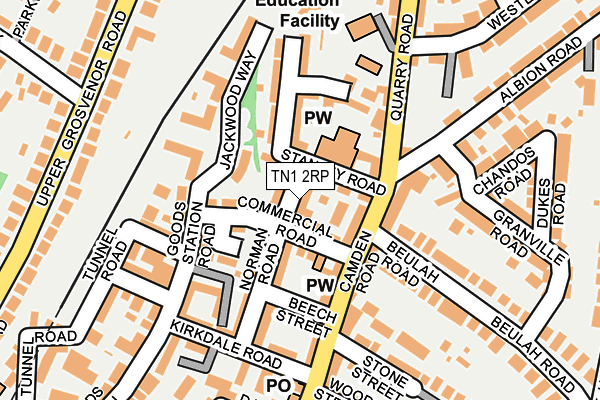 TN1 2RP map - OS OpenMap – Local (Ordnance Survey)