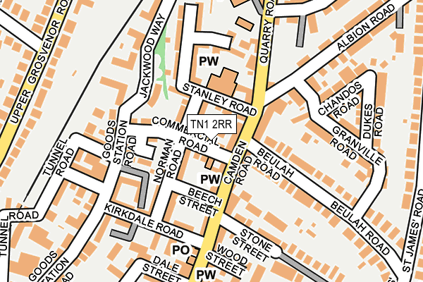 TN1 2RR map - OS OpenMap – Local (Ordnance Survey)