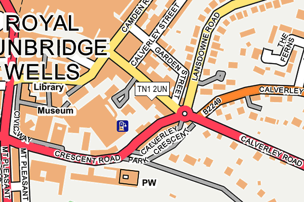 TN1 2UN map - OS OpenMap – Local (Ordnance Survey)