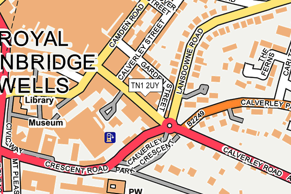 TN1 2UY map - OS OpenMap – Local (Ordnance Survey)