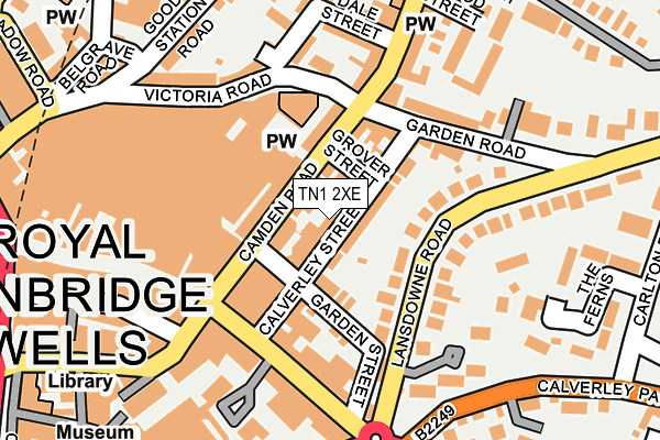 TN1 2XE map - OS OpenMap – Local (Ordnance Survey)
