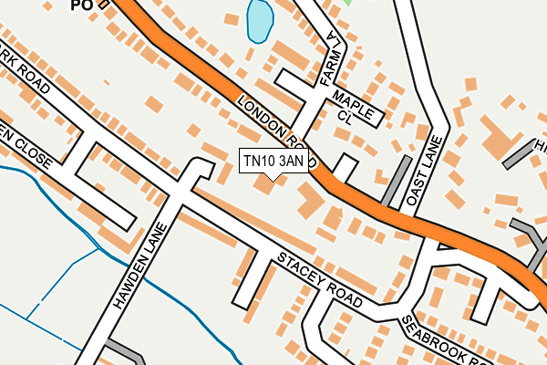 TN10 3AN map - OS OpenMap – Local (Ordnance Survey)