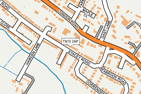 TN10 3AP map - OS OpenMap – Local (Ordnance Survey)