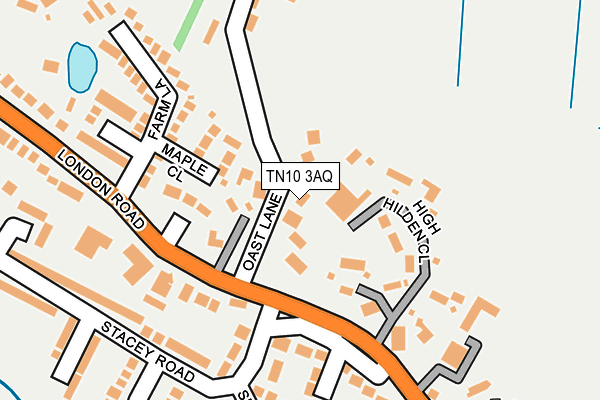 TN10 3AQ map - OS OpenMap – Local (Ordnance Survey)