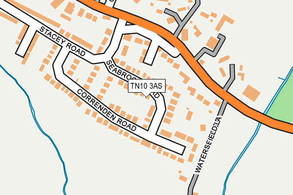 TN10 3AS map - OS OpenMap – Local (Ordnance Survey)