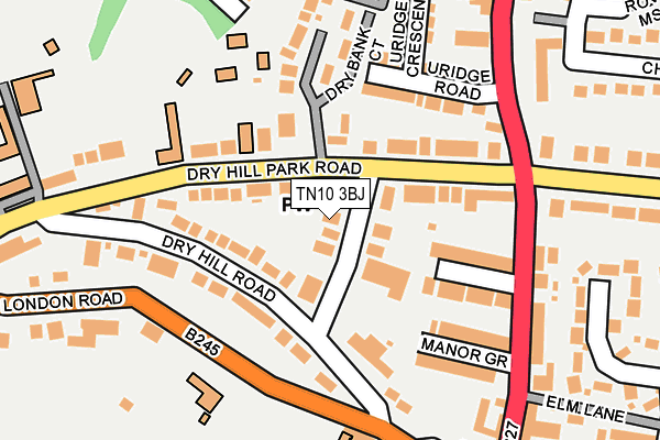 TN10 3BJ map - OS OpenMap – Local (Ordnance Survey)