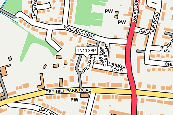 TN10 3BP map - OS OpenMap – Local (Ordnance Survey)