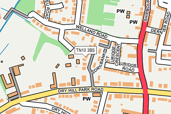 TN10 3BS map - OS OpenMap – Local (Ordnance Survey)