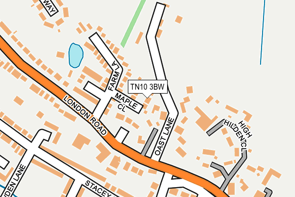 TN10 3BW map - OS OpenMap – Local (Ordnance Survey)