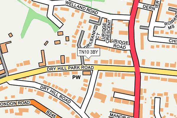 TN10 3BY map - OS OpenMap – Local (Ordnance Survey)