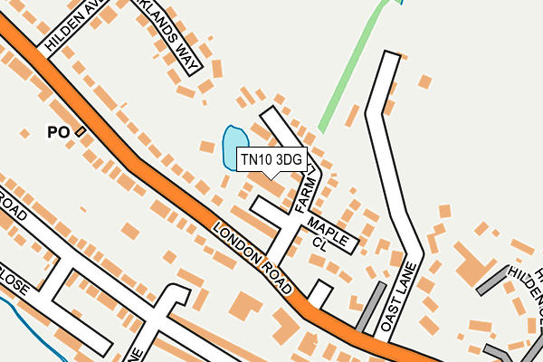 TN10 3DG map - OS OpenMap – Local (Ordnance Survey)