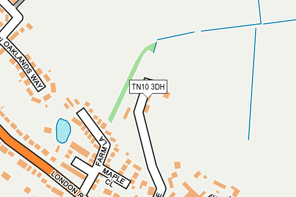 TN10 3DH map - OS OpenMap – Local (Ordnance Survey)