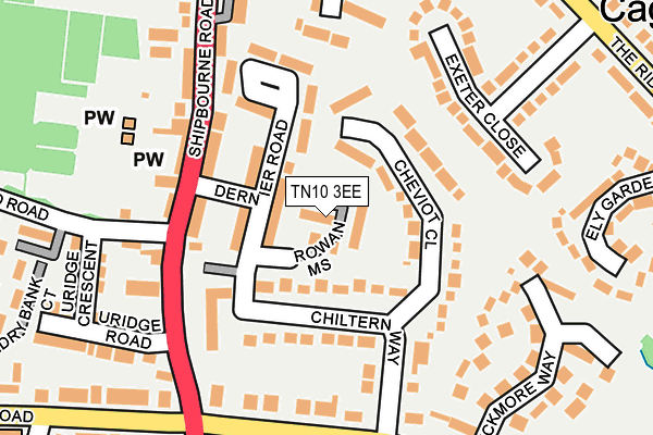 TN10 3EE map - OS OpenMap – Local (Ordnance Survey)